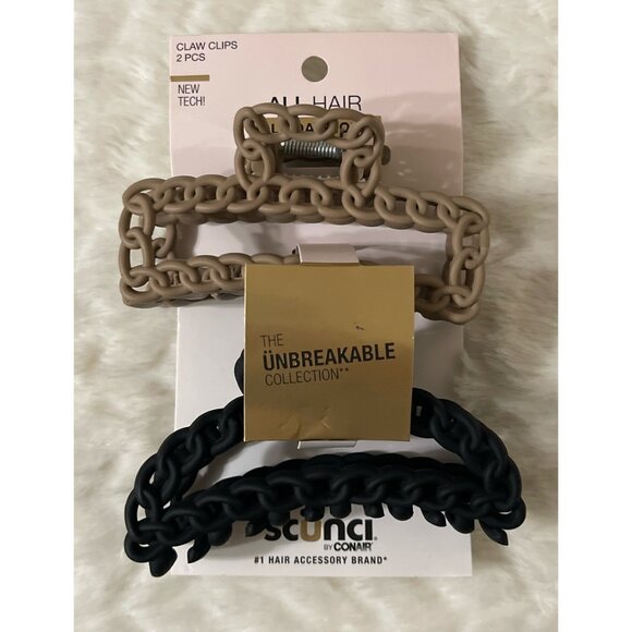 NEW Scunci Claw Clips  - The Unbreakable Collection - Total of 3 - Picture 4 of 5